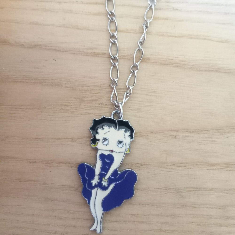 Betty Boop Necklace Gift Character Jewelry